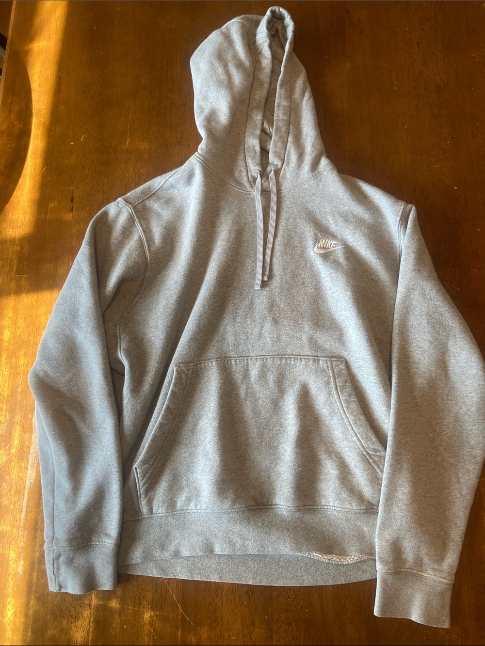 Nike Gray Hooded Pullover Sweatshirt